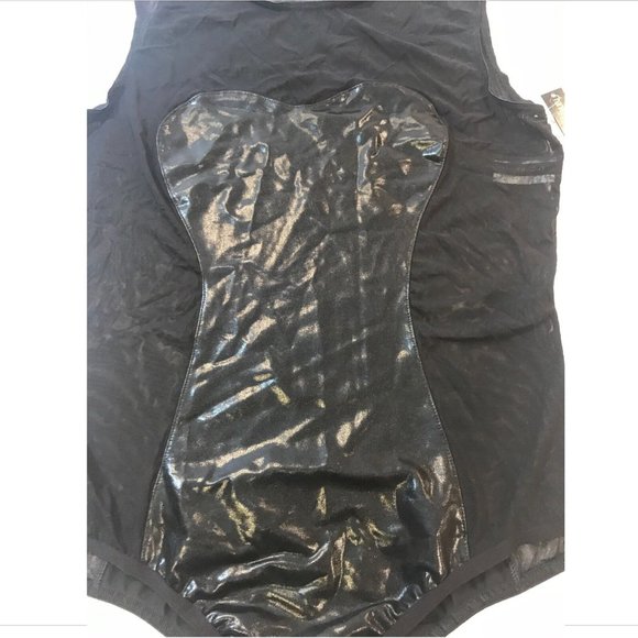 NWT Hanky Panky Love Me Back Slick Mesh Bodysuit in Black [SZ Medium‎ ] - Picture 9 of 9